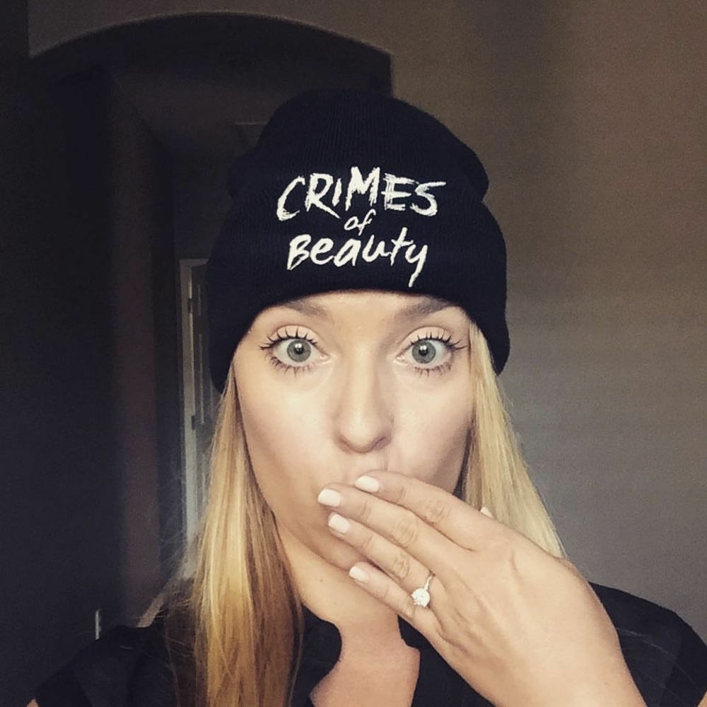 Crimes of Beauty black beanie